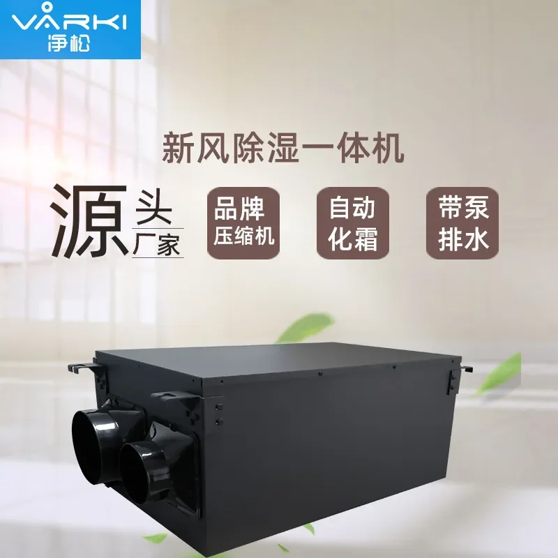 Ceiling Mounted Dehumidifier Fresh Air System Villa Basement Moisture Proof Purification Pipe Ducted Humidity Control Unit