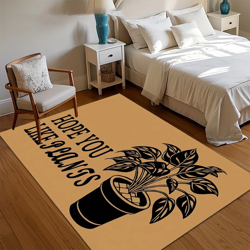 Plant Lover Gift Doormat Hope You Like Plants Funny Welcome Mat Boho Decor Entryway Rug Carpet Housewarming Gift for Mom Dad