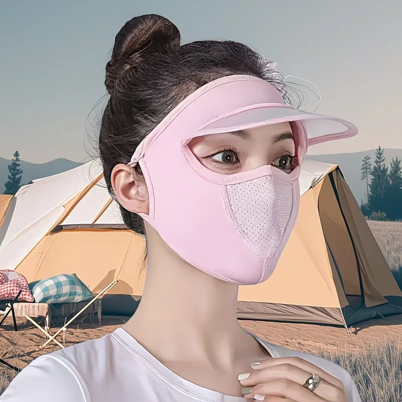 

1-20PCS Sun Protection Mask with Hat Full Face Stretchy Skin Fit UV Balaclava for Cycling Camping Outdoor Activities