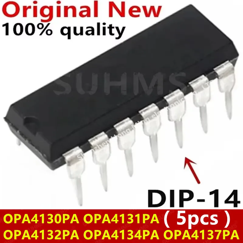 (5piece)100% New OPA4130PA OPA4131PA OPA4132PA OPA4134PA OPA4137PA OPA4130 OPA4131 OPA4132 OPA4134 OPA4137 DIP-14
