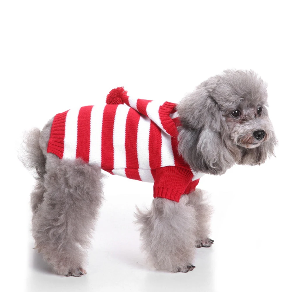 

Dog Sweater Costume for Dogs Clothes Small Christmas Outfits Pet Garment Clothing Jacket with Hat