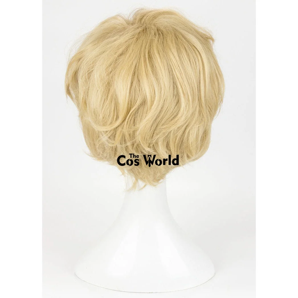 Sailor Uranus Tenoh Haruka 25 cm kurze Halloween-Anime-Cosplay-Perücken aus hitzebeständigem Kunsthaar + Perückenkappe