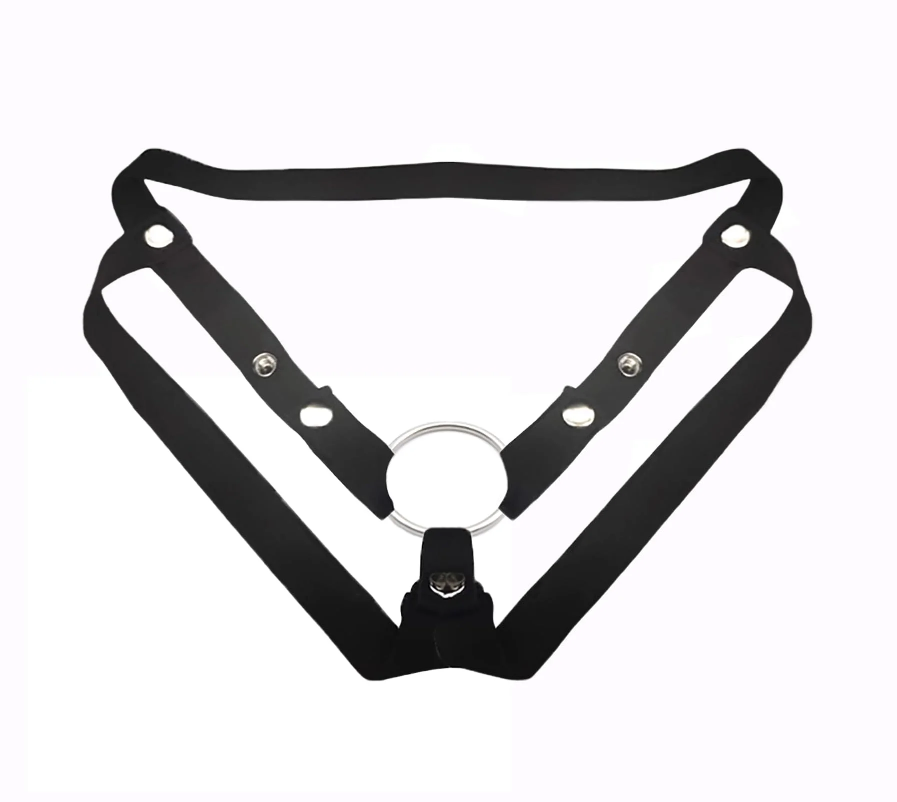 Male Anti-off Auxiliary Belt: Elastic Band for Cage Support, Adjustable Scrotum Ring, Soft Silicone Comfortable Device
