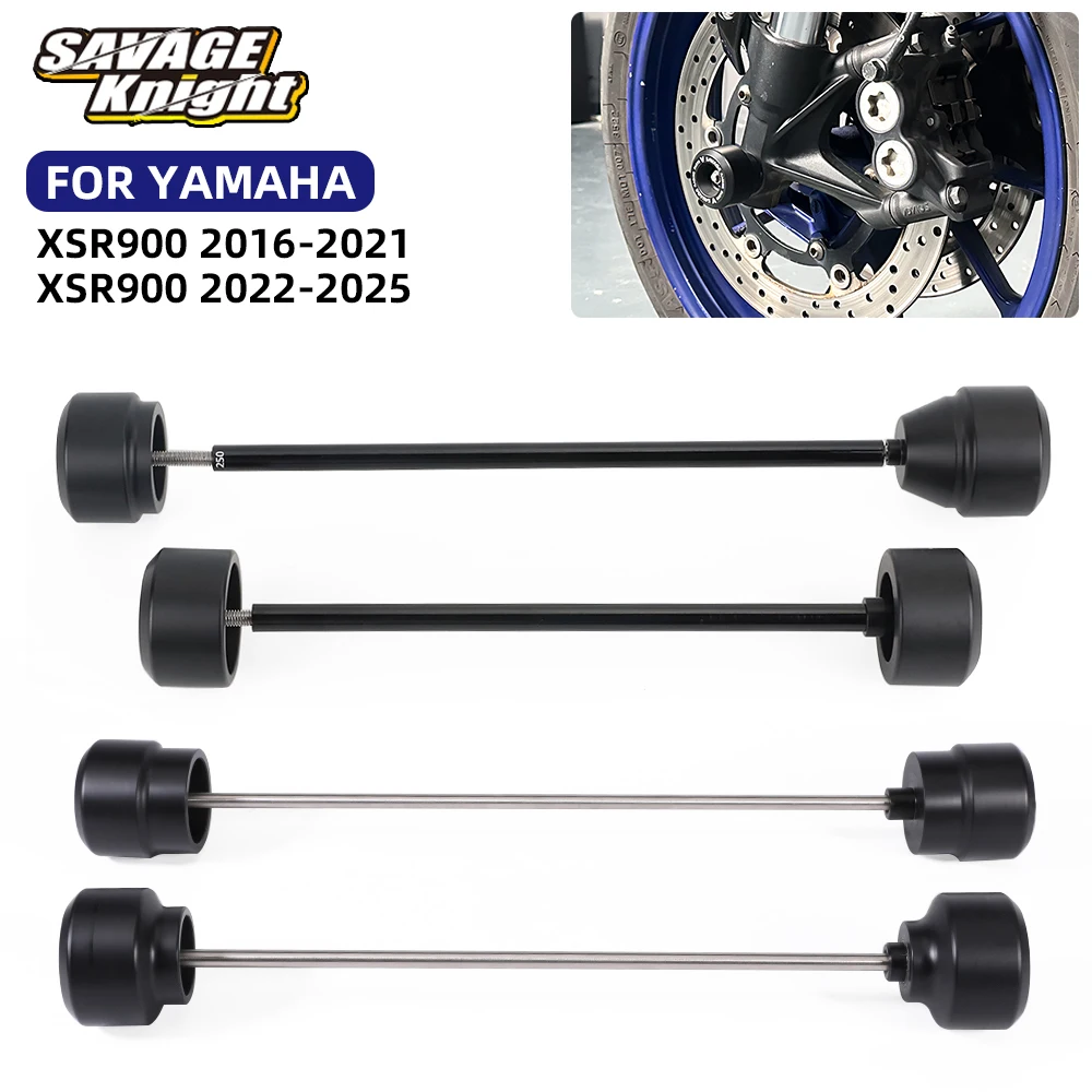 

2025 XSR900 For Yamaha XSR 900 Front Rear Axle Fork Wheel Crash Sliders Swingarm Spool Spindle Stand Slider Protection 2016-2024