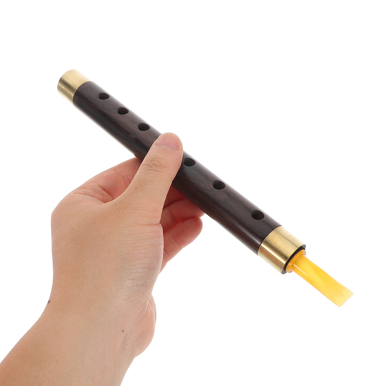 

Ebony Flute Chinese Music Artistic Expression Instrument Brass Cultural Performances