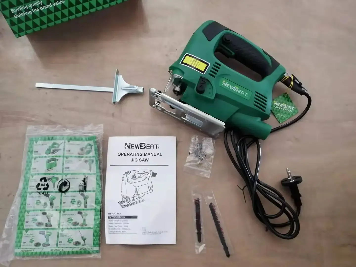 NewBeat Factory Price OEM China 220V 110V NBT-JG-80A Power 550W 0-3000RPM Armature JIG SAW