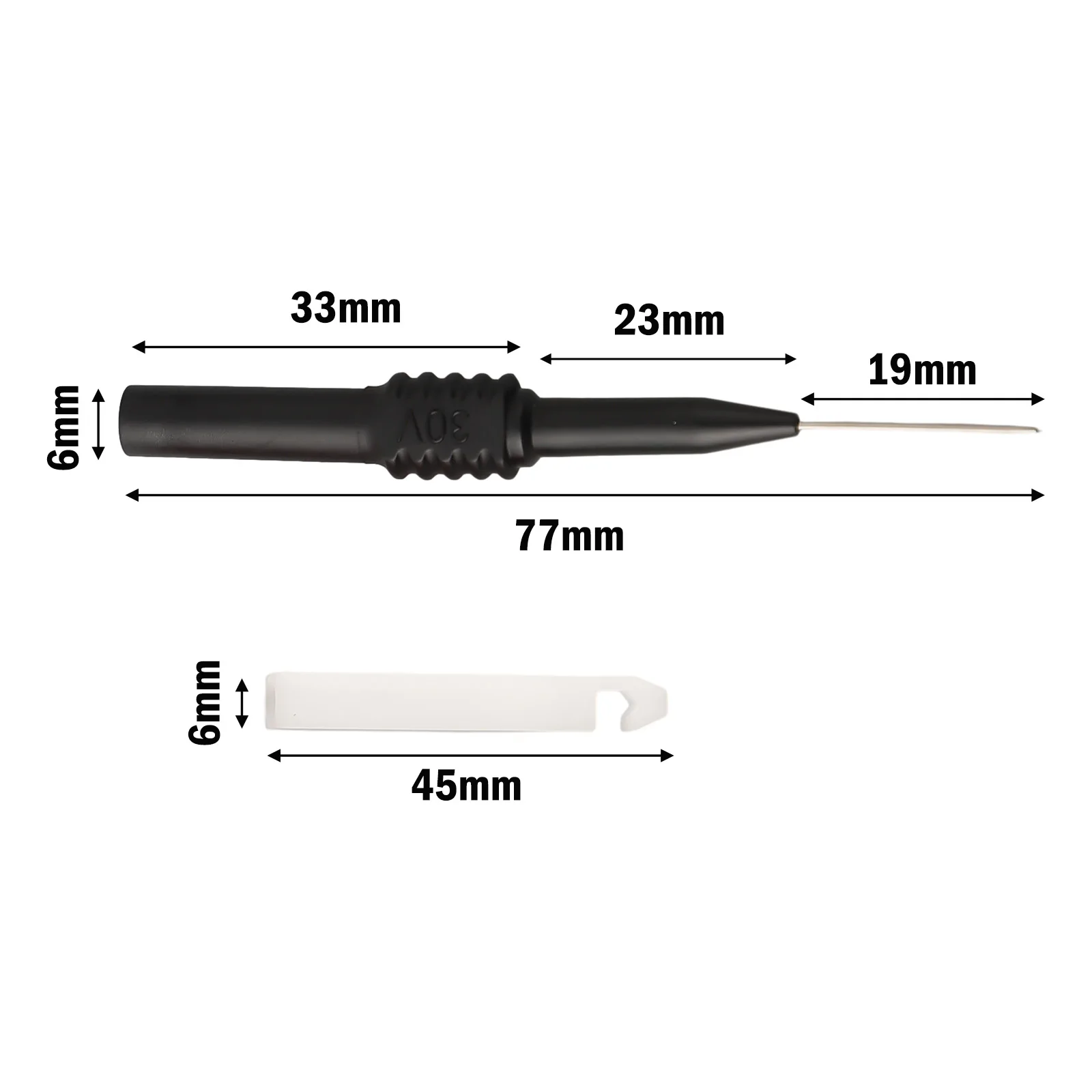 

Multimeter Test Pin Probe Red Black Color PA Material Sheath for Protection Suitable for Industrial Cable Detection