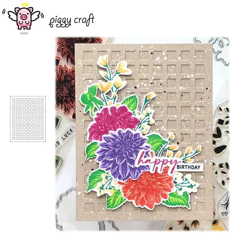 Craft metal cutting dies cut die mold Lattice rectangular frame Scrapbook paper craft knife mould blade punch stencils die