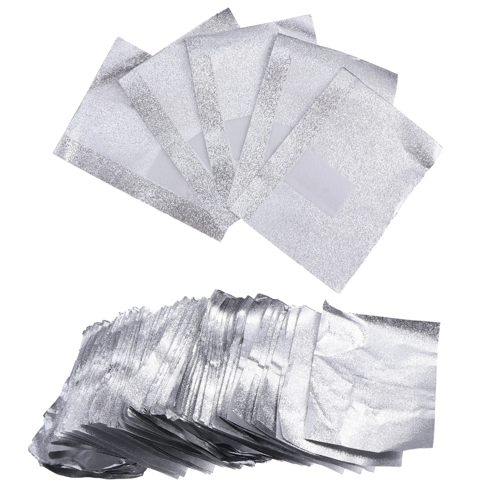 500 pièces/feuille dissolvant d'ongles enveloppes tampons de vernis Gel tremper aluminium retrait manucure