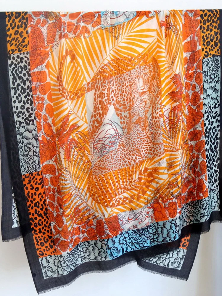 

Winsleter-Women 100%Wool Elegant Long Scarf, 200*100CM Printed, Mom Gift Vintage Soft Shawl Scarves, 2025 Winter New A5D112CC