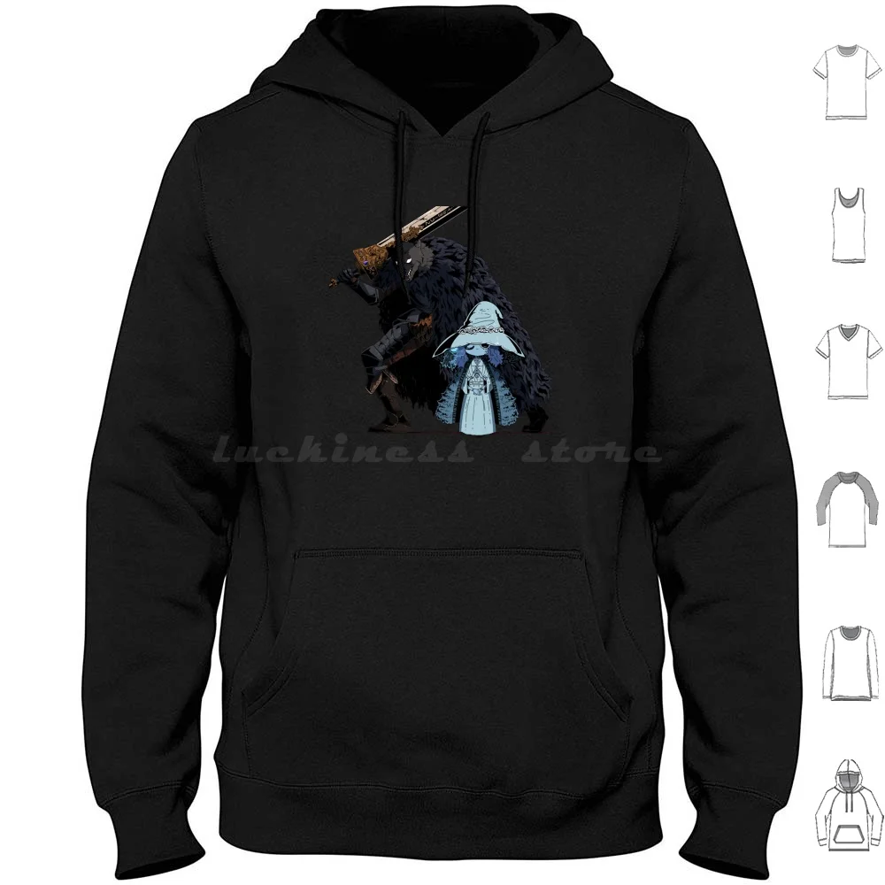 Blaidd The Half Wolf And Cute Ranni The Witch Hoodies Long Sleeve Blaidd The Half Wolf And Cute Ranni The Witch Elden