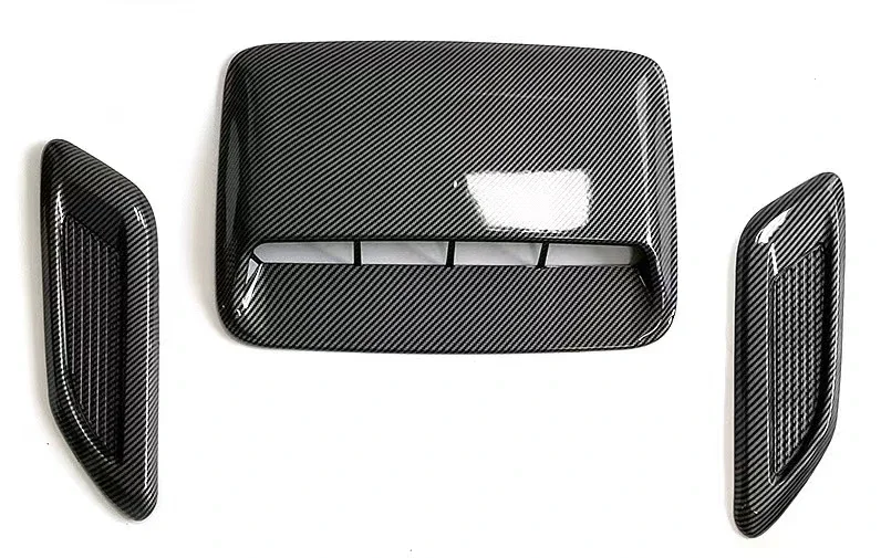 Luchtuitlaat Cover Decoratie Trim Universele Plastic Auto Kap Scoop Fake Air Flow Intake Vent Covers Auto Exterieur Accessoires