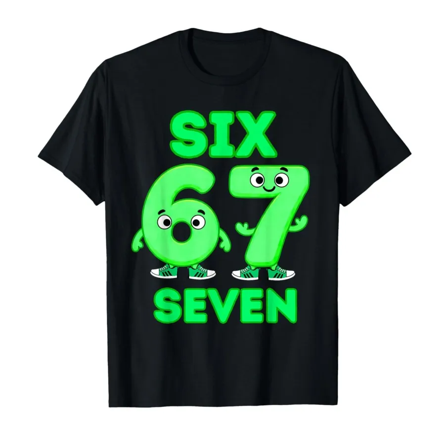 67 تي شيرت إيطالي مضحك للأطفال 67 ستة سبعة تي شيرت للرجال والنساء 100% قطن تي شيرت بأكمام قصيرة