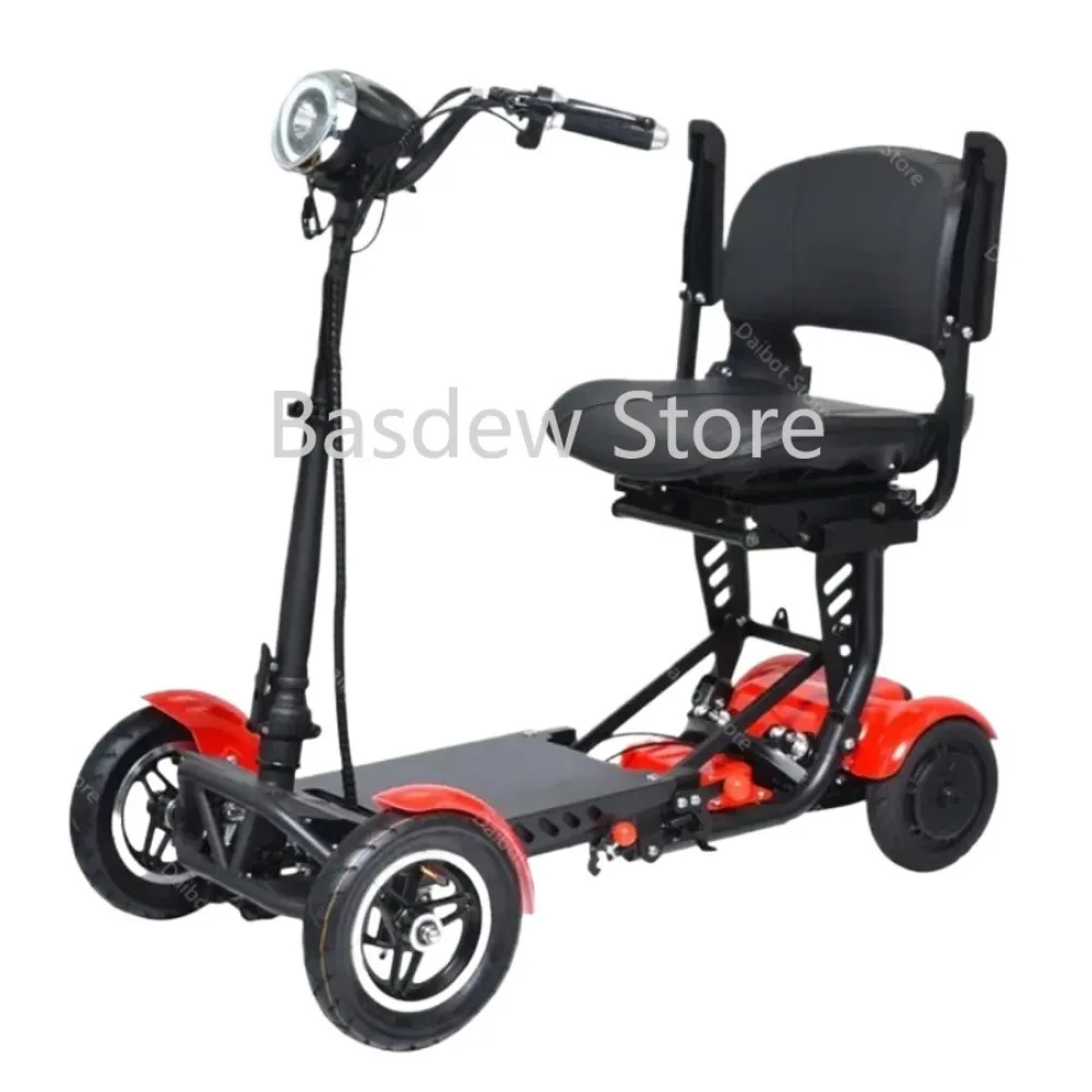 10-Inch Electric Scooter Elderly 36V250W Dual Motor Foldable Mobility Scooters 4 Wheels with Large Armrest Max Speed18