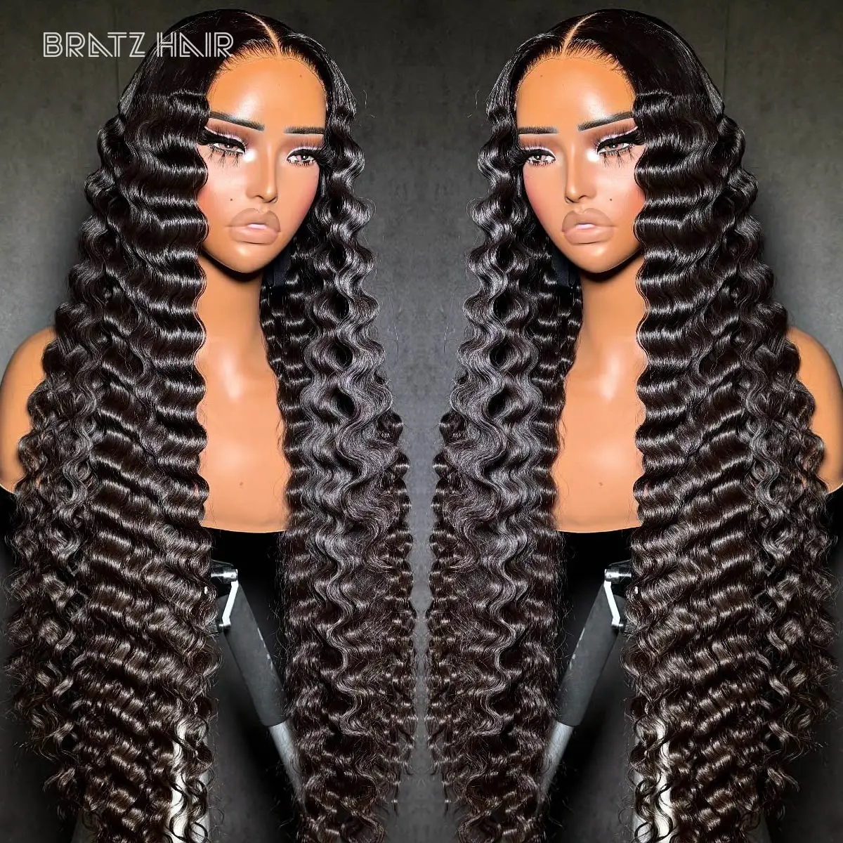 

13x6/360 Deep Wave Lace Front Wigs Human Hair 13x4 Deep Curly HD Lace Full Frontal Wigs Natural Color Pre Plucked Glueless Wigs