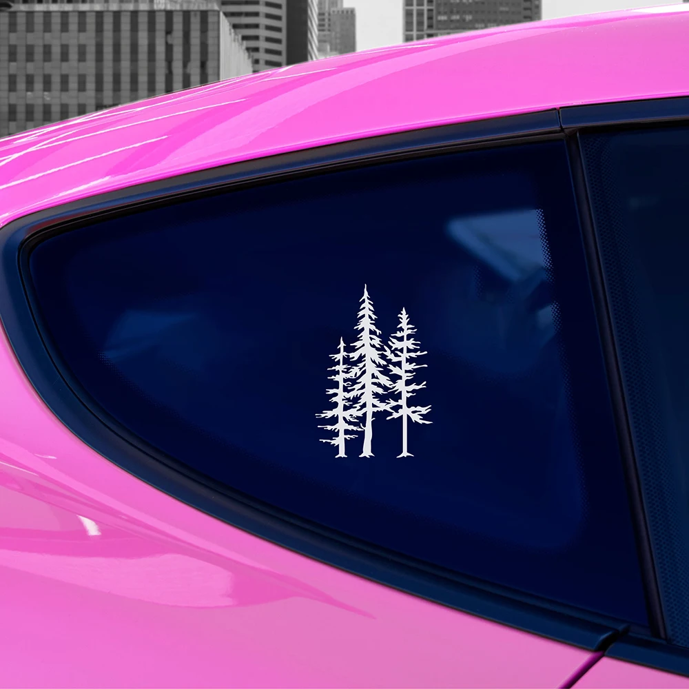 Forest Trees Design Car Stickers Windowshield Bumper Decor Decals Accessories Tunning Decoration Vinyl view 3