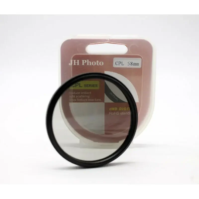 37 43 46 49 55 58 62 67 72 77 82mm CPL Camera Circular Polarizing Lens Filter