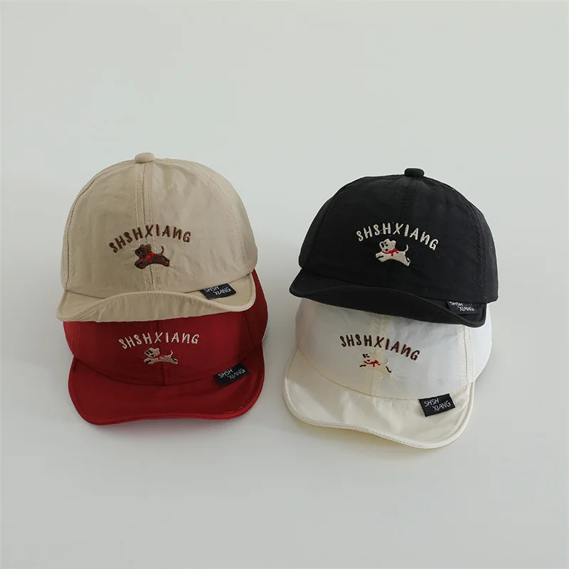 

Summer Thin Baby Duck Tongue Hat Quick Drying Toddler Baseball Hat Fashion Letter Kids Peaked Cap Months Boy Girl Sun Visor