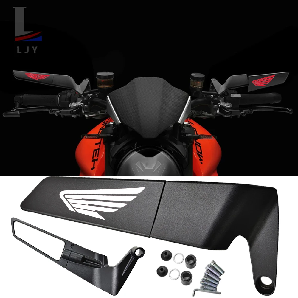 Мотоциклетные зеркала Stealth Winglets, комплекты зеркал для HONDA Hornet NT1100 CB125R CB500 Shadow PCX VFR750 XADV Monkey CBR 125R 954