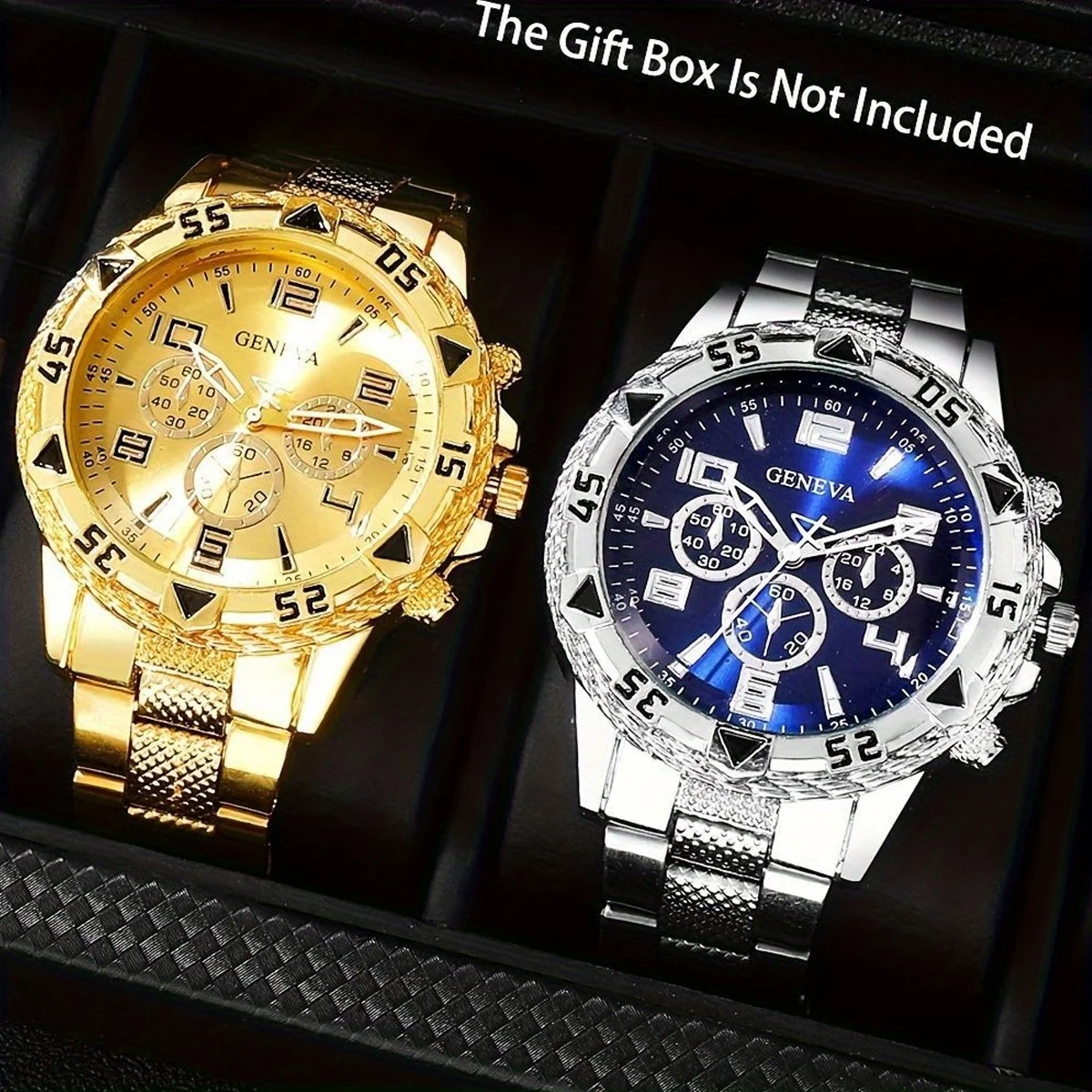 4 unids/set de relojes para parejas, reloj con movimiento de cuarzo con correa de acero inoxidable para hombres, Día de San Valentín, temporada de regreso a la escuela, regalo perfecto
