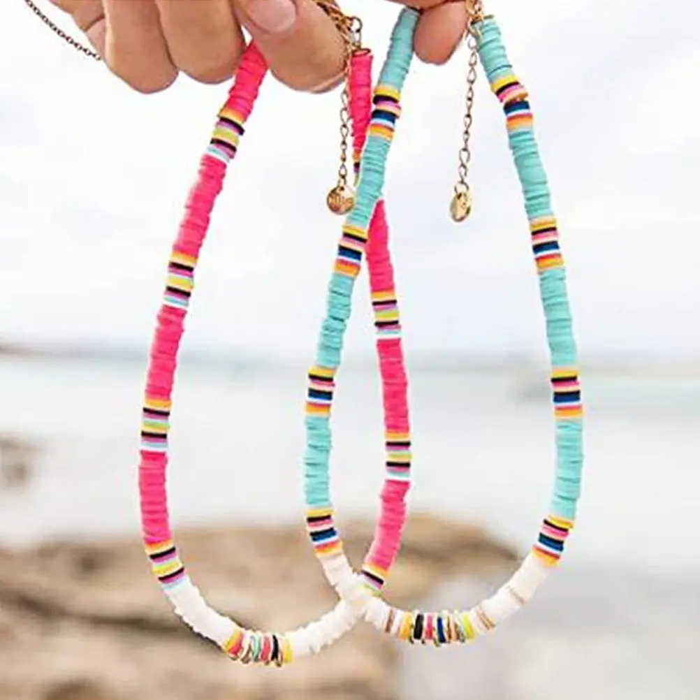 

48 цветов, глиняные бусины для изготовления браслетов, набор кащих глиняных бусин, 200 шт., аксессуары, 10 м, веревка, наборы ювелирных браслетов «сделай сам», ремесло