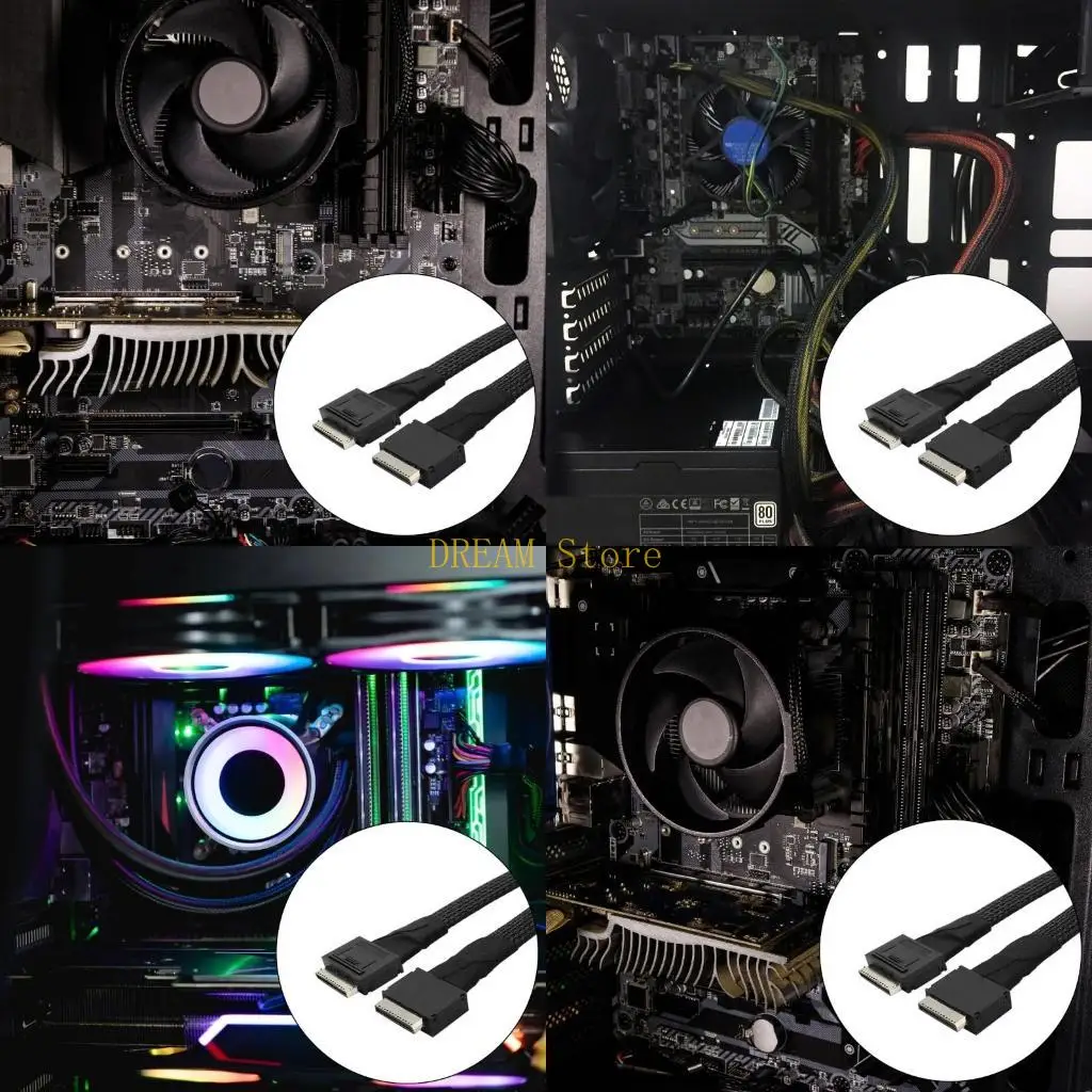 

Professional External SFF-8611 8I Male to SFF-8611 Male PCIe Data Servers Cable best sale