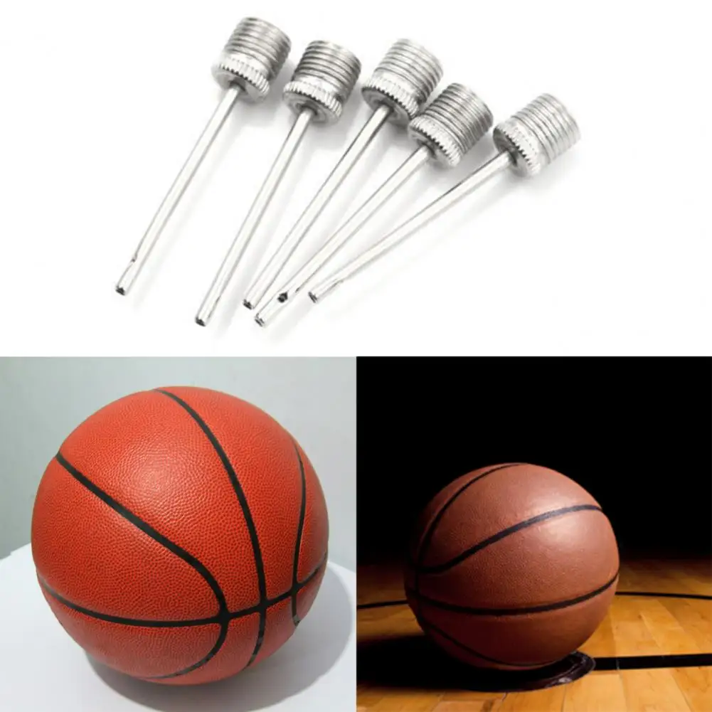 Ball Metal Convenient Portable Anti-rust Compact Size Inflating Pins 10Pcs Durable Needles Standard Air Pump For Footballs