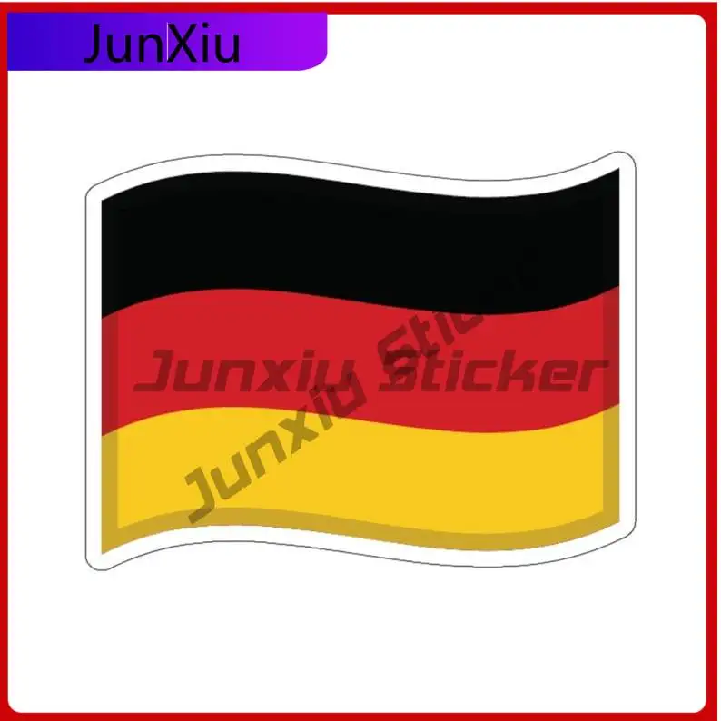 

German Flag Sticker Germany Flag Fun Waterproof Exterior Scratch-proof Decorative For Suv Window Motorcycle Bumper Truck Pickup