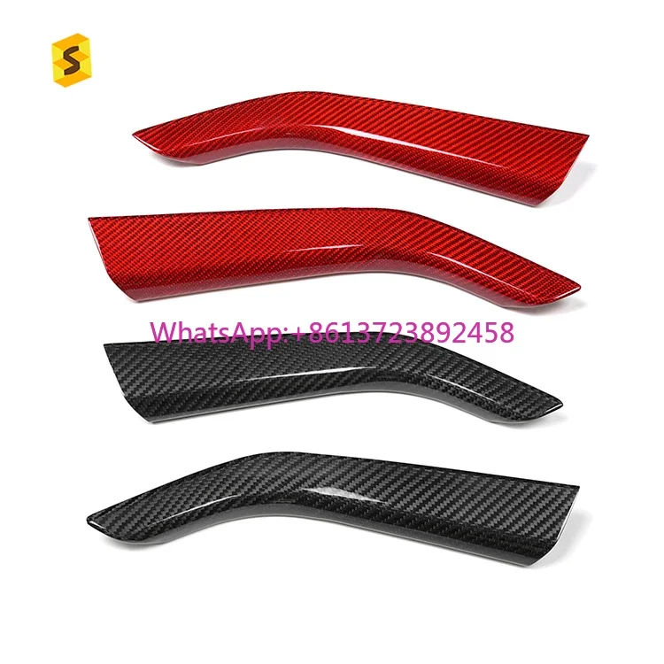 

Shasha Carbon Car Gear Shift Side Decorative Cover Trim Carbon Fiber Interior Accessories Trim for Subaru WRX