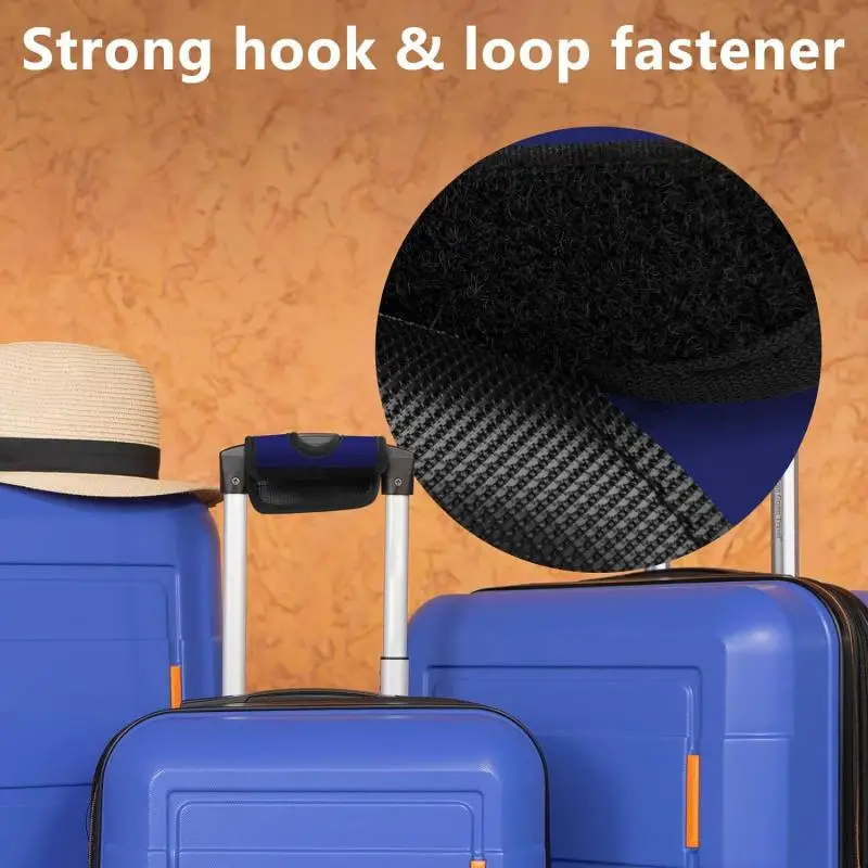 Pembungkus Pegangan Bagasi Neoprene Premium: Pegangan Lembut untuk Tas Perjalanan, Penutup Pelindung Koper, Pengidentifikasi Kereta Dorong