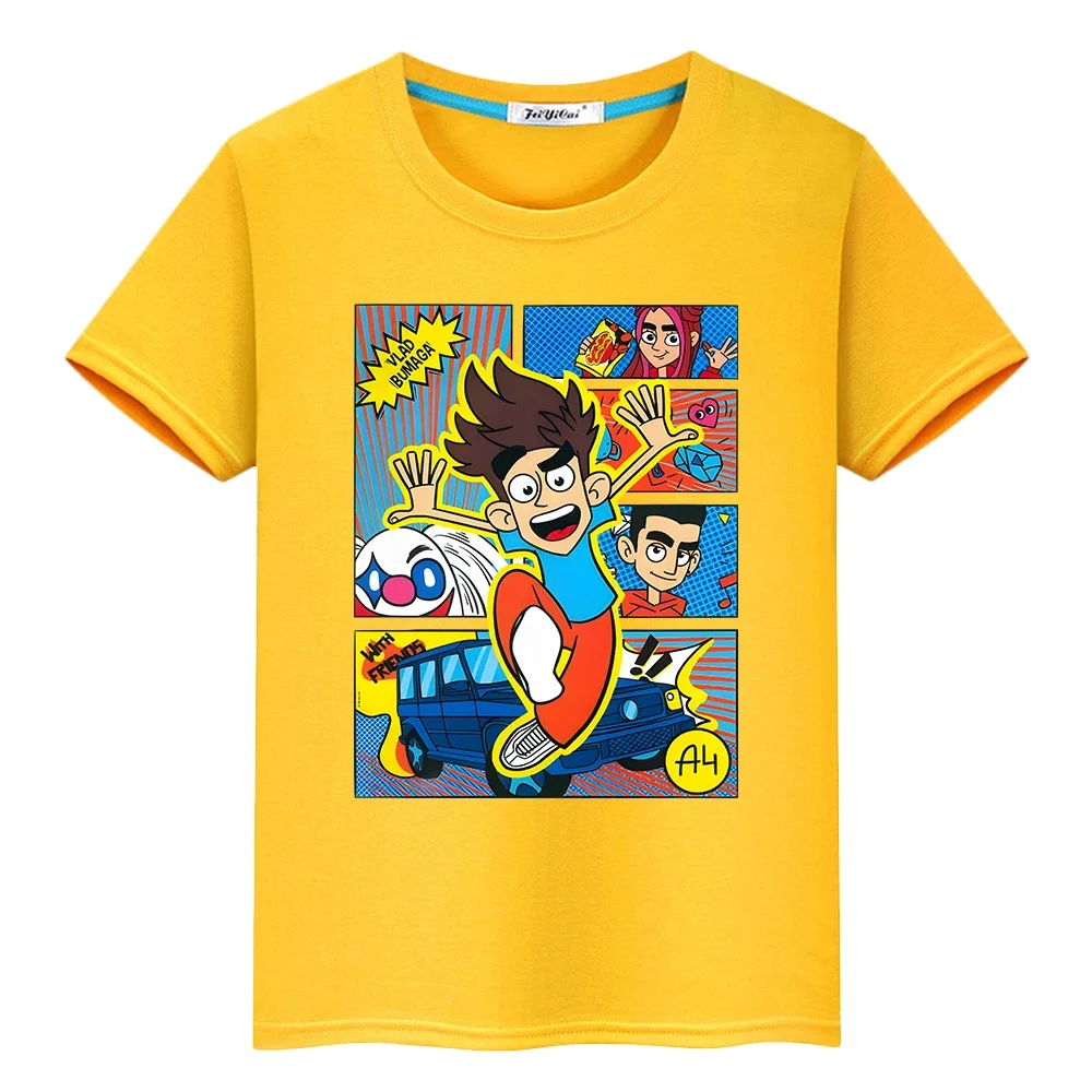 

Kawaii Merch A4 Print 100% Cotton T-shirt boys Tops y2k one piece pride tshirt Влад Бумага А4 anime Tees Short kids clothes girl