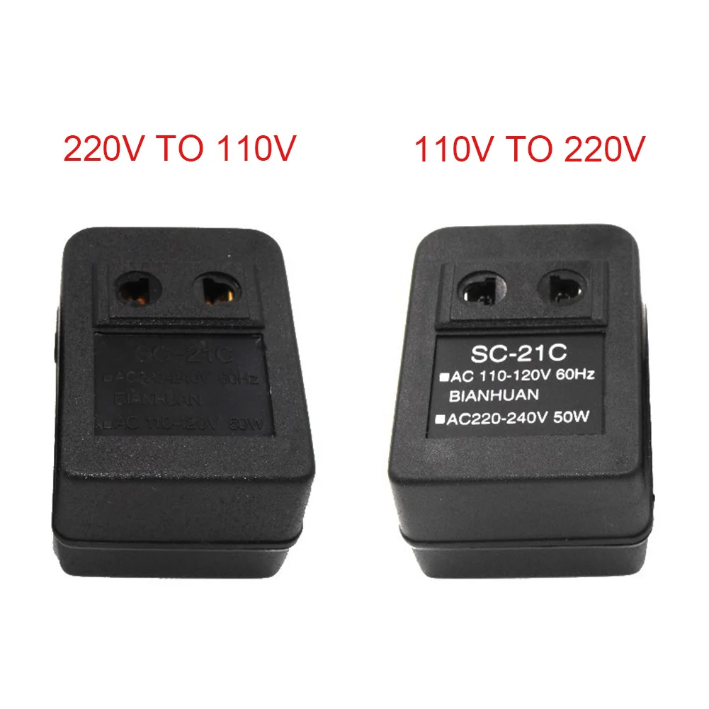 AC 220V to 110V/110V to 220V AC Power Voltage Converter 20W Adapter Travel Transformer Regulator Travel  Home Accessories