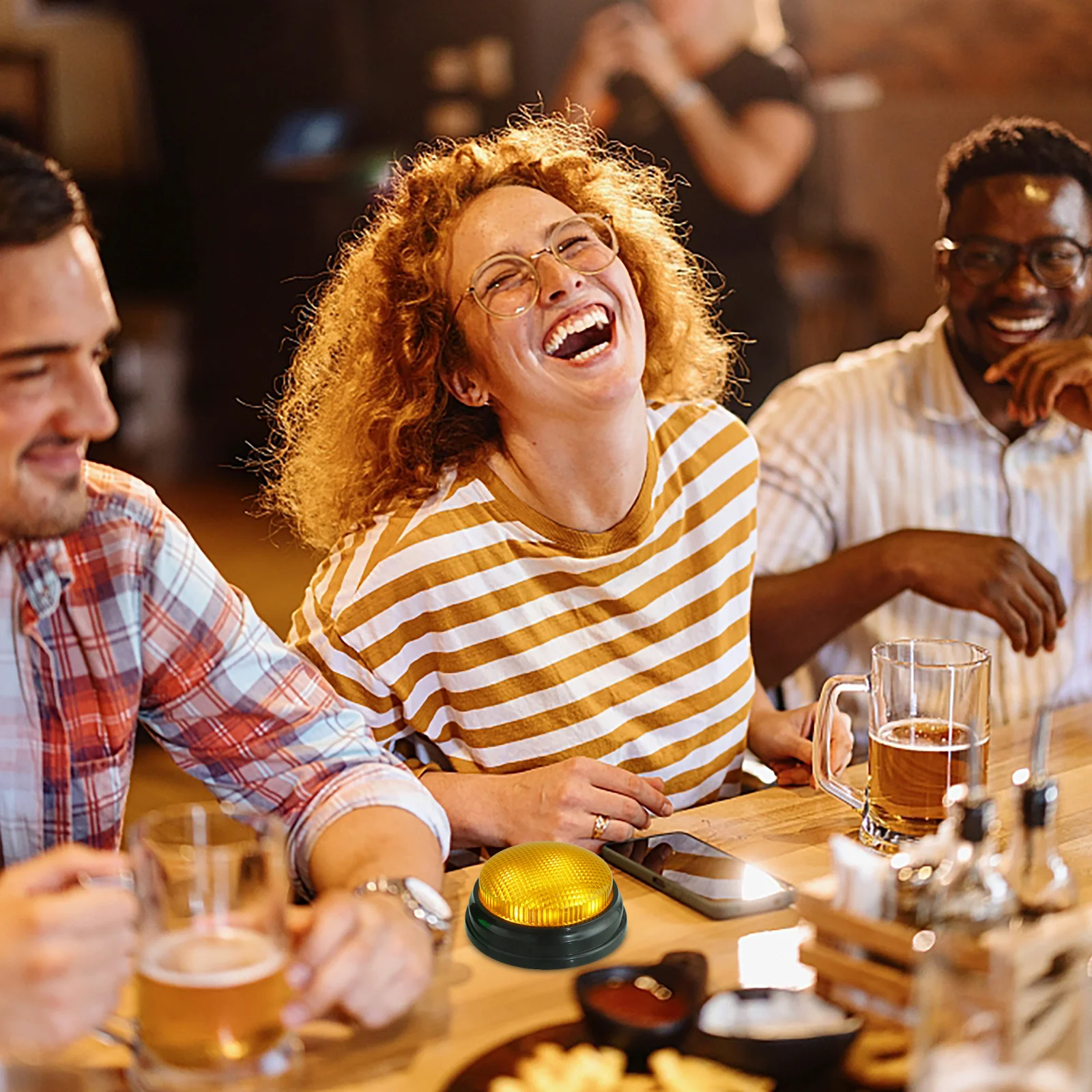 4 قطعة زر الصوت الخفيف تأثير ضوء الصوت للحزب لعبة المزحة الدعامة الطنانات الزفاف مكتب متعة لوازم الحفلات #4