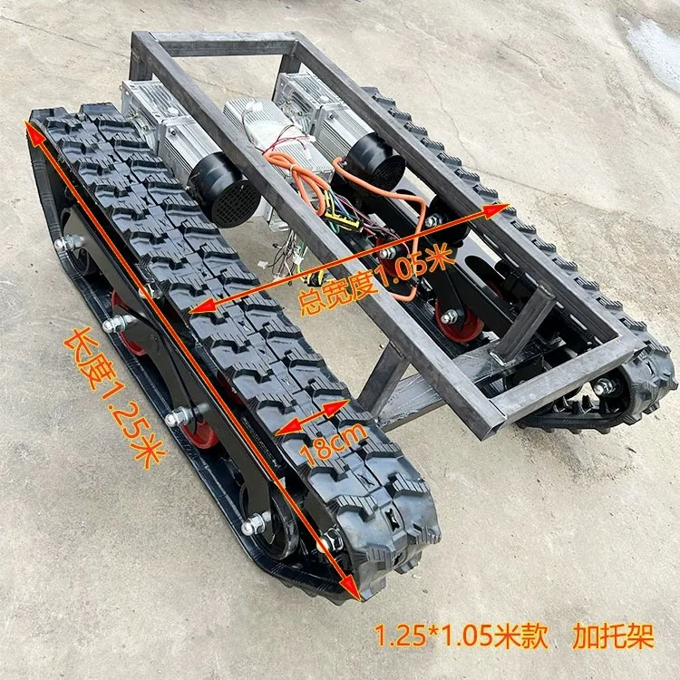 Double Motor Tracked Carrier Small Mountain Climbing Agricultural Operation All Terrain Climbing