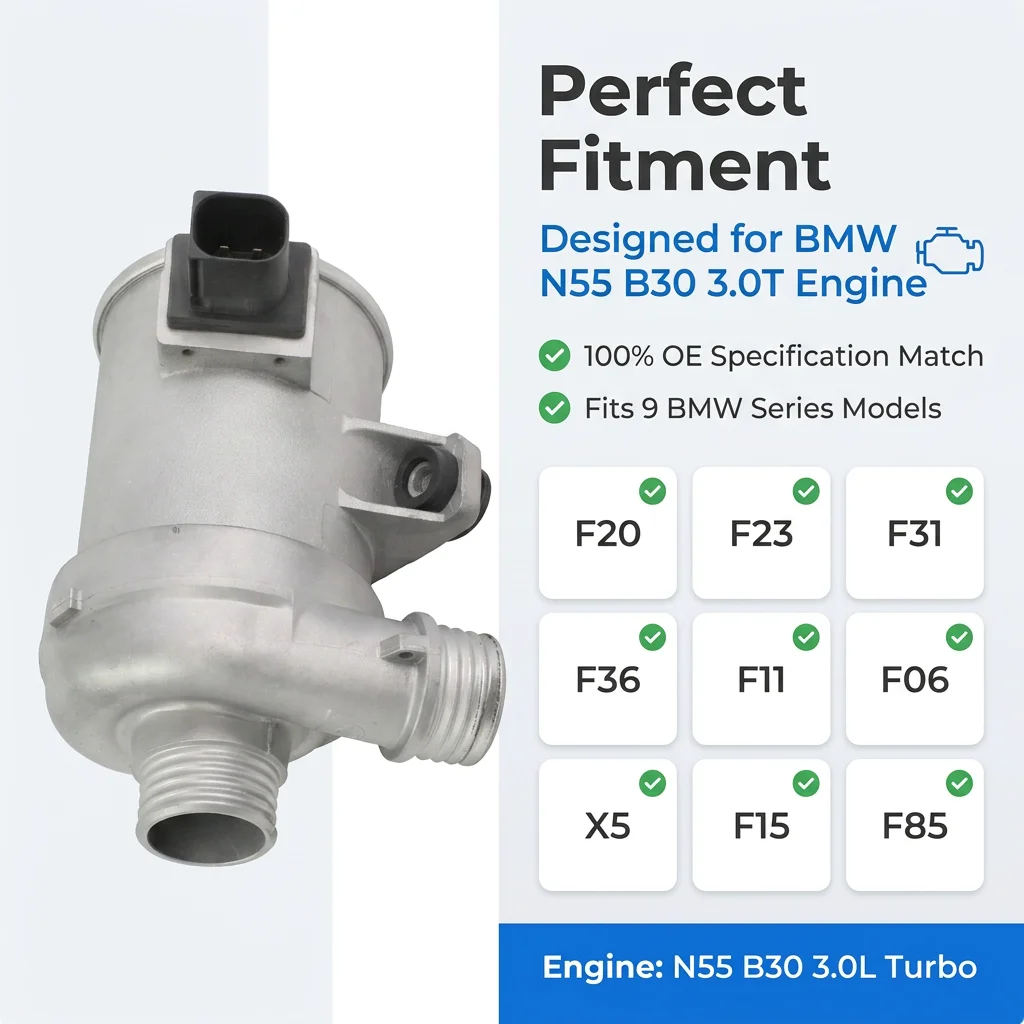 NEW Electric Water Pump For BMW M135i M235i 435i 535i 640i ActiveHybrid X5 X6 F20 F23 F31 F36 11518635090 11518625098 702881660