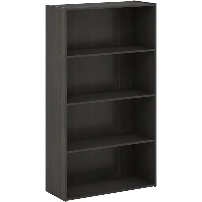 4-Tier Bookcase / Bookshelf / Storage Shelves, Espresso