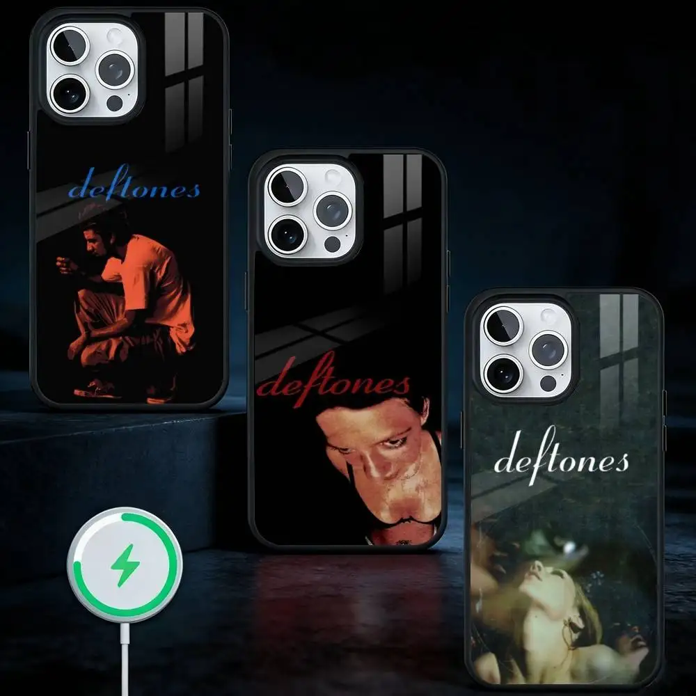 

Band D-Deftones Phone Case For iPhone17,16,15,14,13 Plus,Pro Max Magnetic For Magsafe Wireless Charging