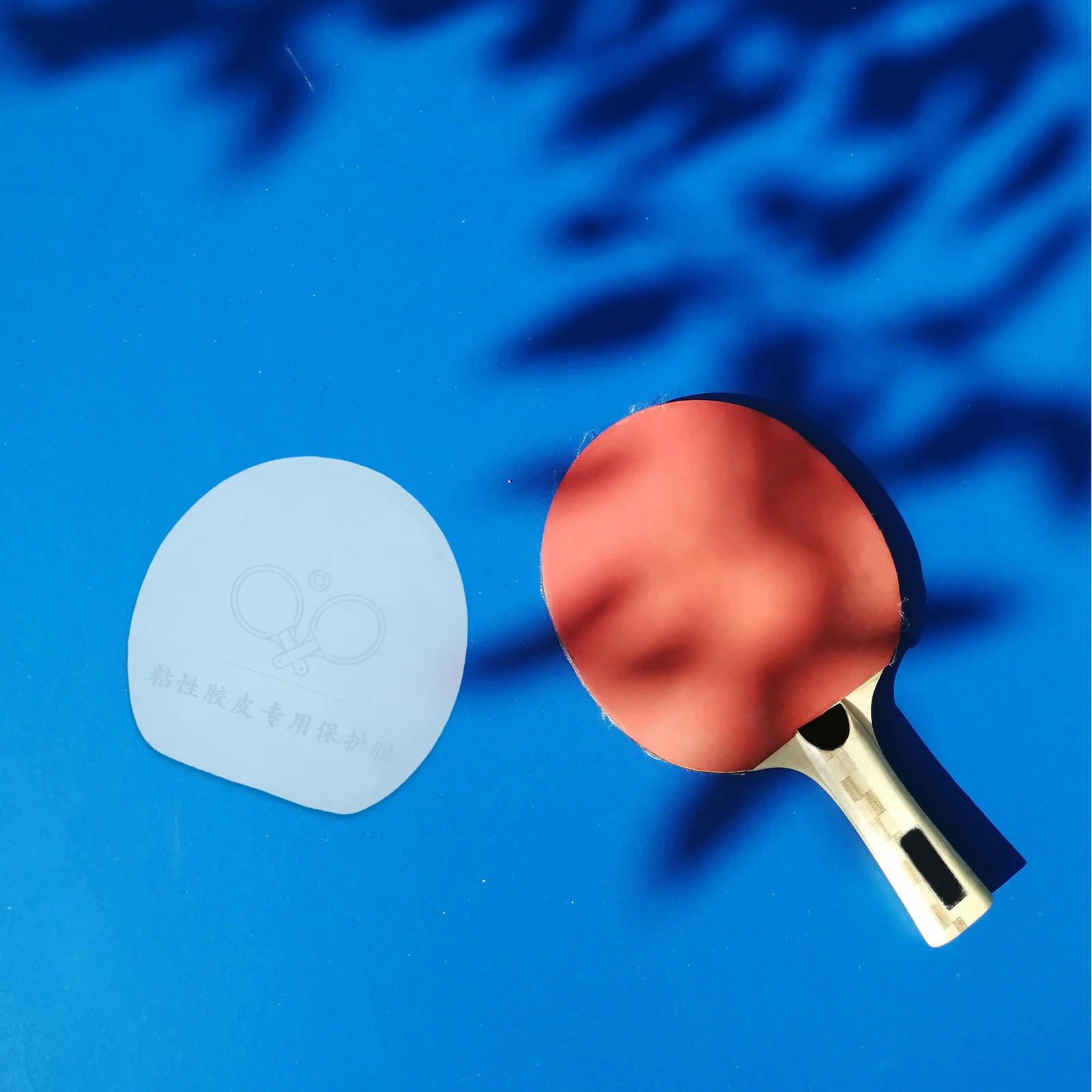 

10Pcs Transparent Table Tennis Racket Protection Film Non Adhesive Paddle Sheet Paddle Guard Protector for Tournament Training