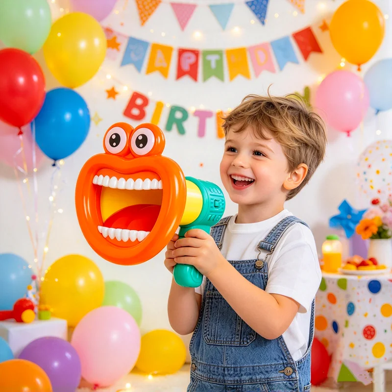 Home/Party Handheld Funny Loudspeaker, Multi Channel Music Variable Voice Loudspeaker, Creative Toy (Excluding Battery)