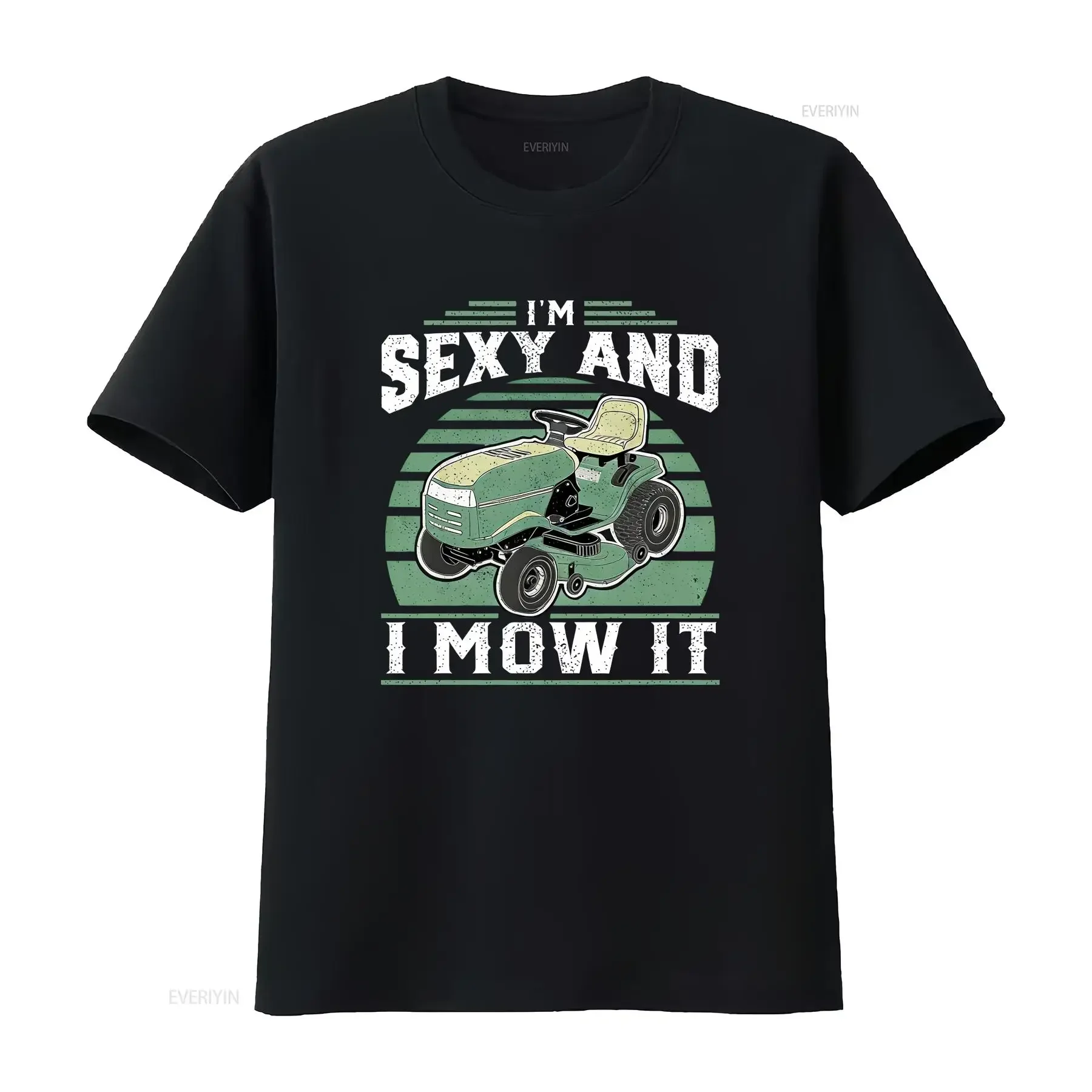 NEW LIMITED I'm Sexy And I Mow It Funny Riding Mower Mowing For Dad T Shirt vintage Washed homme Comfortable Stylish graphic