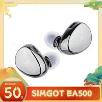 SIMGOT EA500 Earphone 2nd Dual-Magnet Generation Dynamic Driver IEM In Ear Gaming Headset HiFi Stereo Custom Earbuds custom