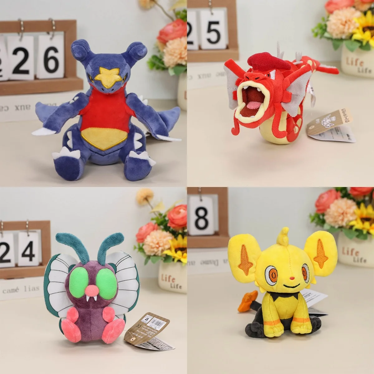 

Милые плюшевые игрушки Покемон: Гарчомп, Шайнинг Гардос, Баттерфри, Шинкс – мягкие набивные куклы, коллекция аниме, подарок