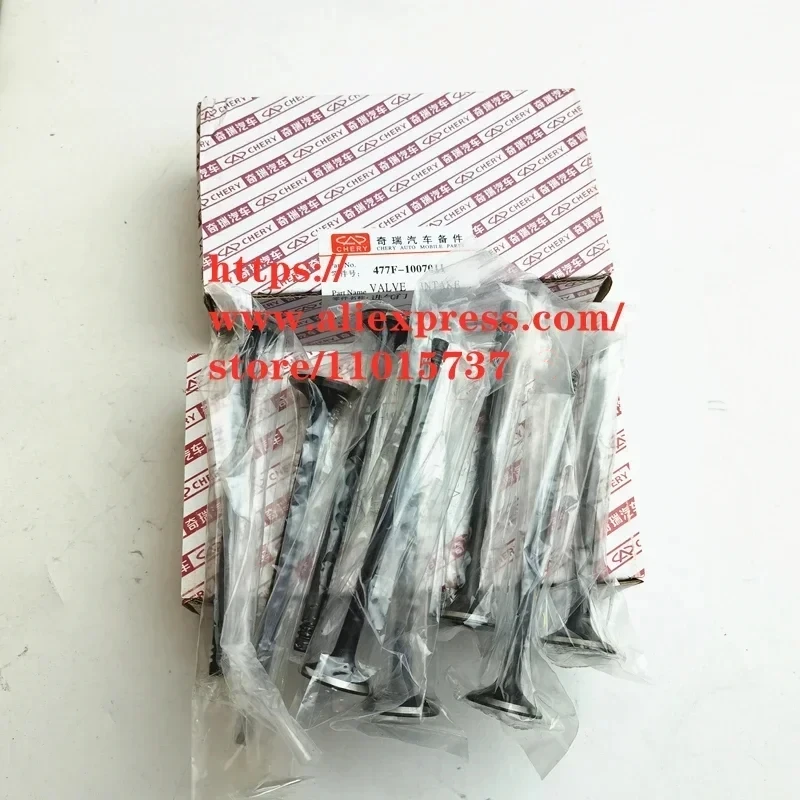 16PCS/SET Engine Intake Valve & Exhaust Valve For Chery Tiggo 2 Fulwin 2/Celer  A5 Fora E3 Bonus 3 477/D4G15B Engine