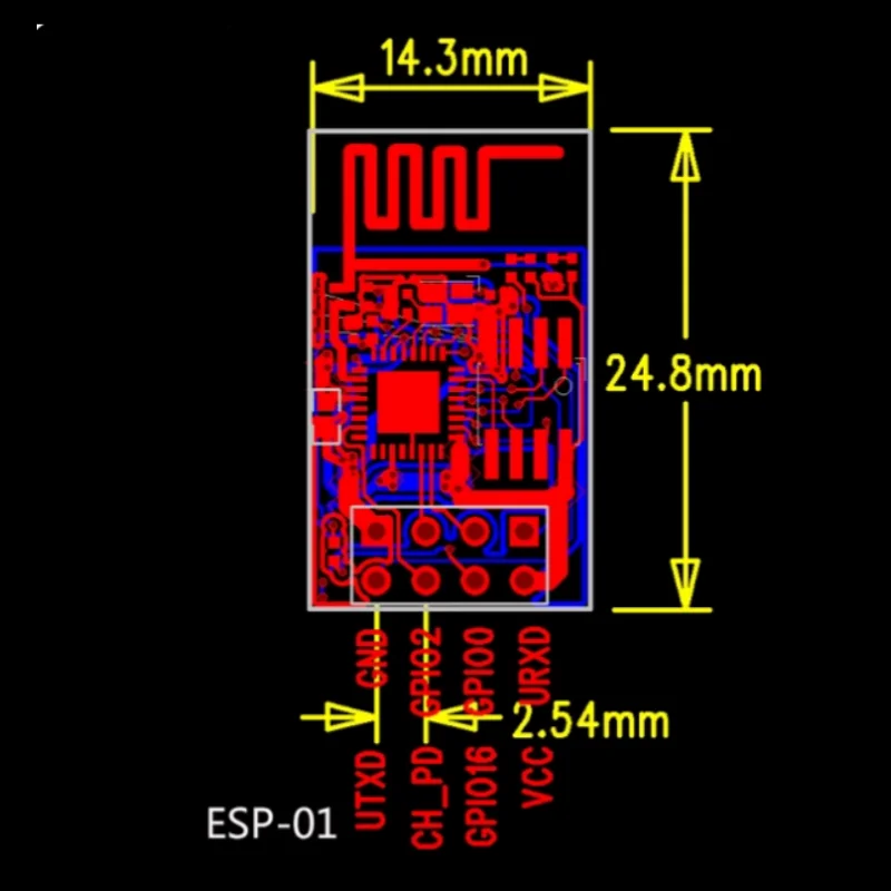 ESP8266 WIFI Module, Wireless Transceiver Module, Serial Port Long-Distance Module, Transparent Transmission Module, ESP-01