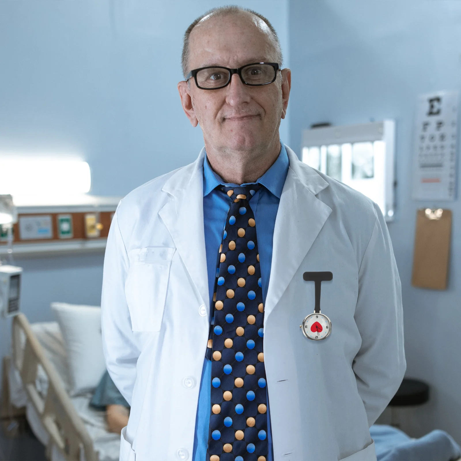 

Silicone Nurse Watch Minimalist Lapel Pin Quartz Pocket Timepiece For Nurses Clip On Nursing Uniform Fob Watch Pendant