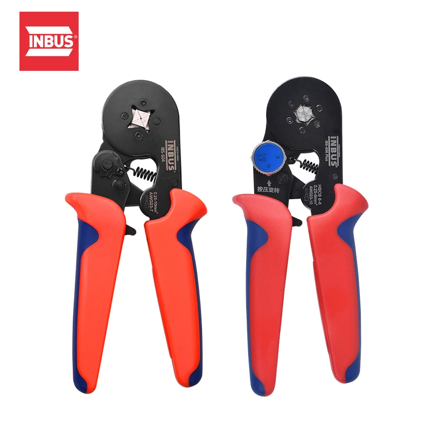 

Taiwan INBUS Adjusting Ratchet Crimper Pliers Self-Adjusting Square Wire Crimper Plier for AWG 23-7 NO.IBS-604 Plis|604|606