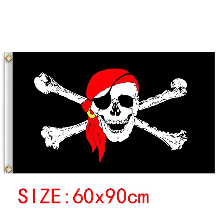 Anime One Piece Jolly Roger Wanddekoration Banner Gemälde Spielzeug Cartoon Luffy Zoro Strohhut Piraten Totenkopf Flagge Spielzeug für Kinder Geschenk