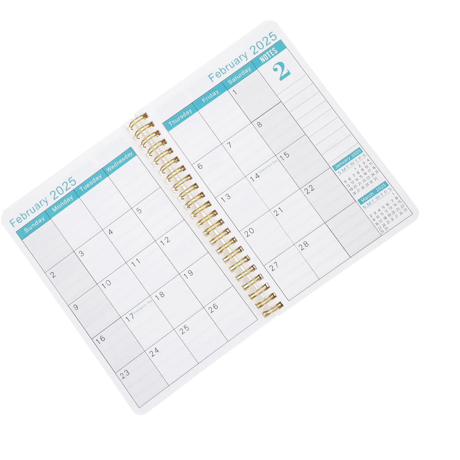 Schedule Book Fridge Calendar Weekly Middle School A5 Planner Lesson for Teachers 2025 Paper Cute Floral Student Office