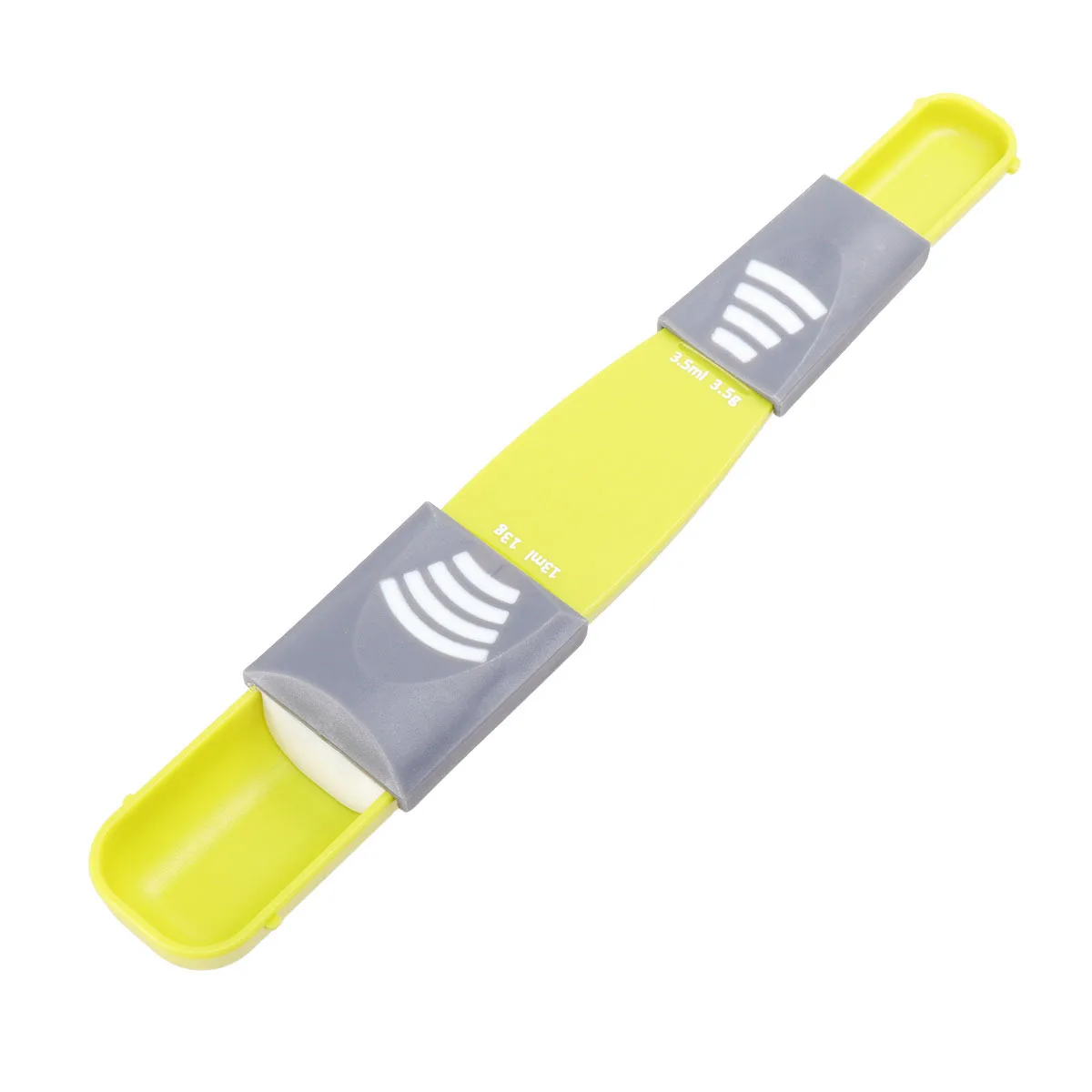 

2Pcs Measuring Spoons Double Ends Adjustable Multifunctional Metering Scales for Baking Cooking Tea Coffee Liquid Dry