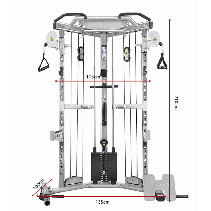 Equipment Multifunctional Squat Rack Smith Machine Home Fitness Pull up Flying Bird Gym
